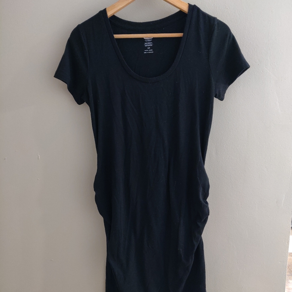 Black maternity bodycon dress